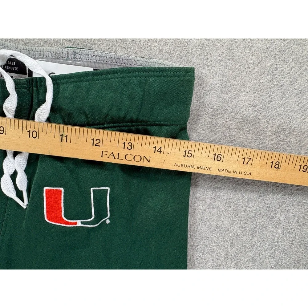 NWT Miami Hurricanes Adidas Stitched Gameday Football Pants (Men's Large)‎ Green